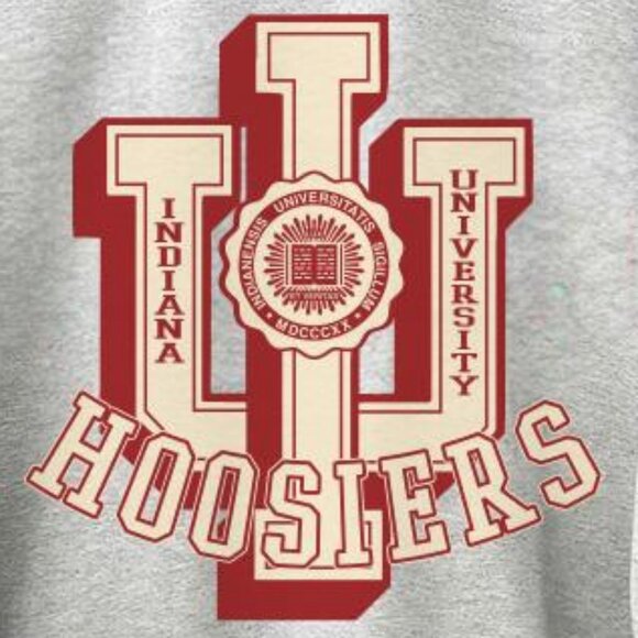 Vintage 90s University Of Indiana Hoosiers Sweatshirt, Indiana Hoosiers Pullover - Picture 2 of 3